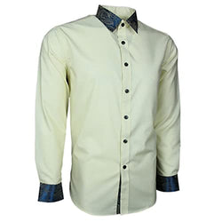 Cream Color Shirt Plain Soft Cotton Blend Dress