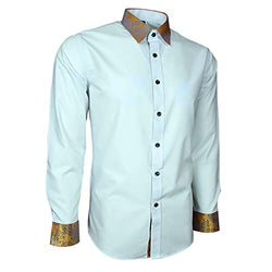 Lilac Color Shirt Plain Soft Cotton Blend Dress