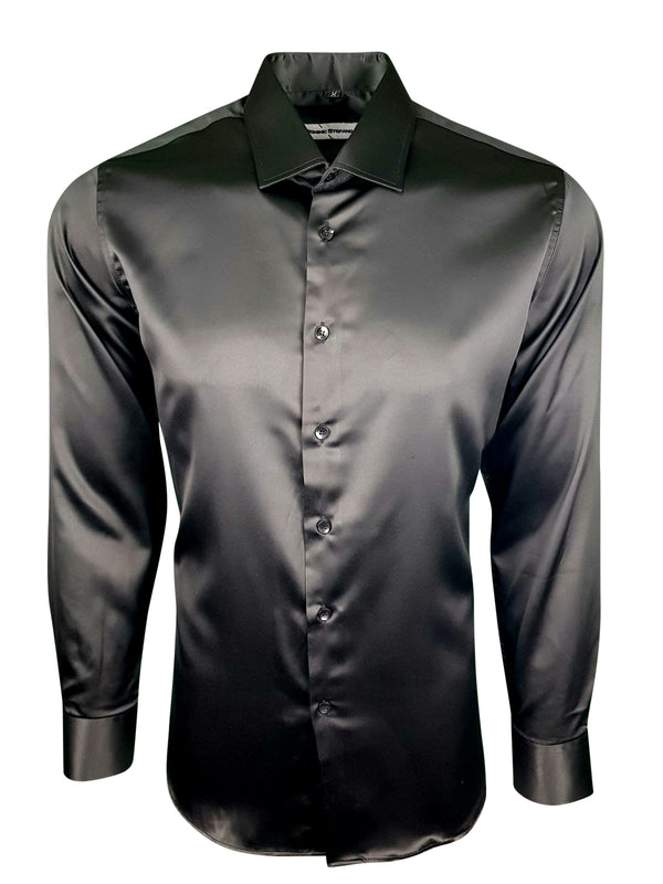 Black Satin Shirt