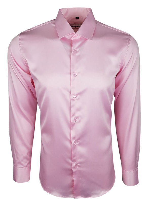 Pink Satin Shirt