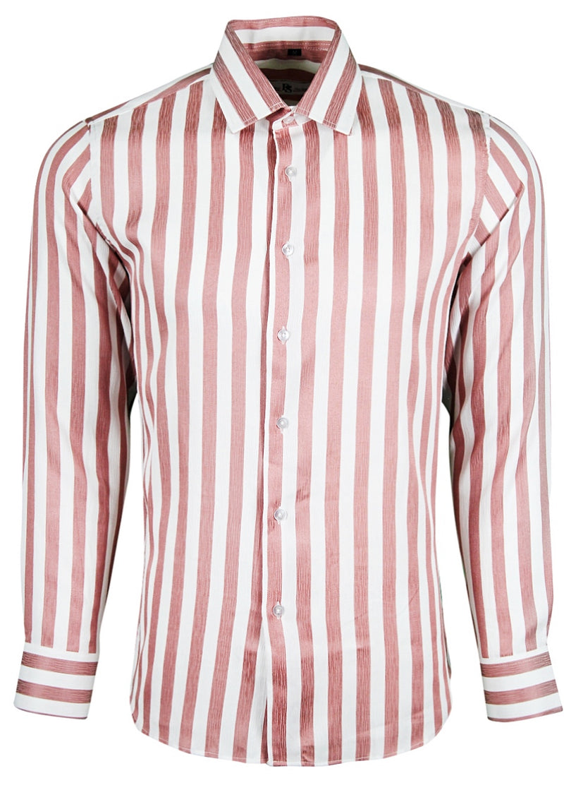 Pink Thick Stripe Shirt