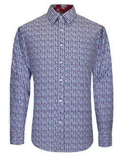 Geometric Multiple Pattern Dotted Casual Design